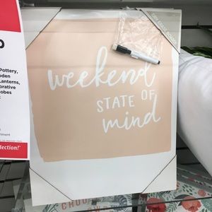 Pale Pink/Peach Dry Erase Board